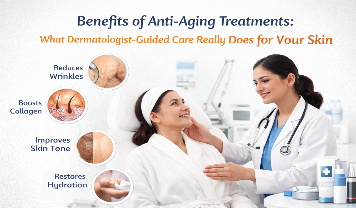 Benefits of antiaging treatment by dermatologist - Atomic Clinic