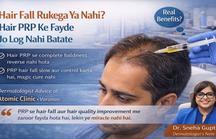 Hair fall treatment with Atomic Clinic, Varanasi