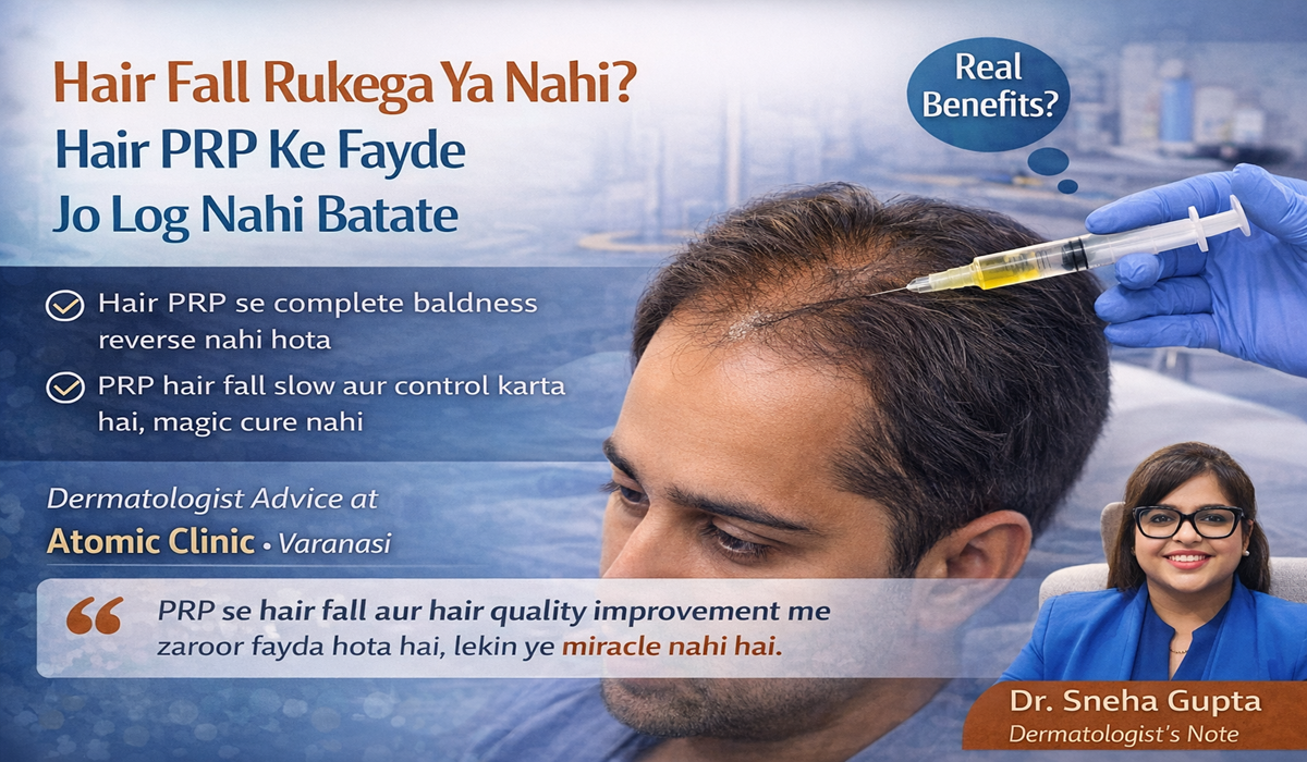 Hair fall treatment with Atomic Clinic, Varanasi