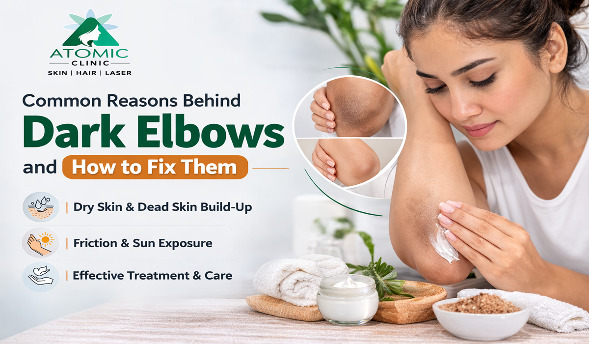 dark elbow treatment in Atomic Clinic Varanasi