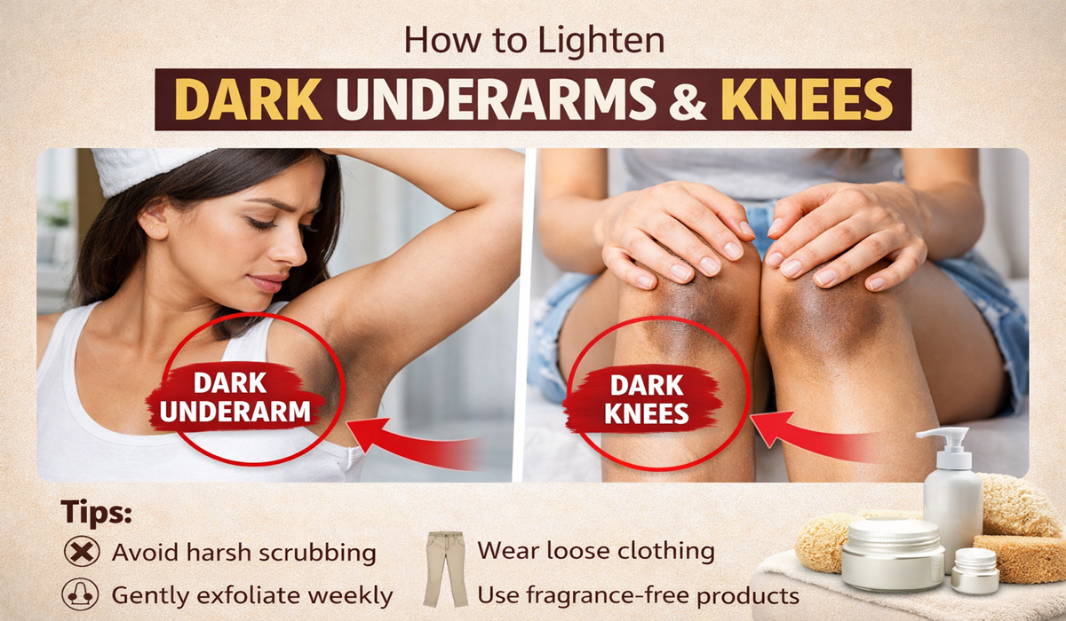underarm darkness & knees - Atomic Clinic, Varanasi