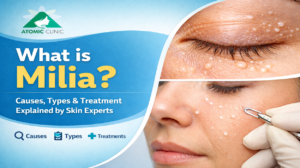 milia causes & treatment in varanasi - Atomic Clinic