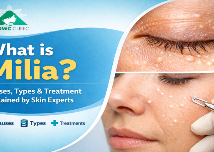 milia causes & treatment in varanasi - Atomic Clinic