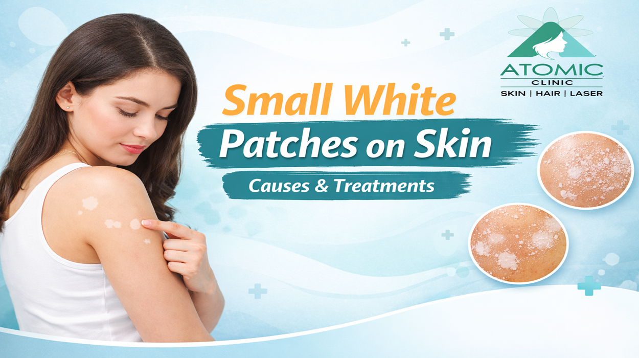 small white patches on skin - Atomic Clinic, Varanasi